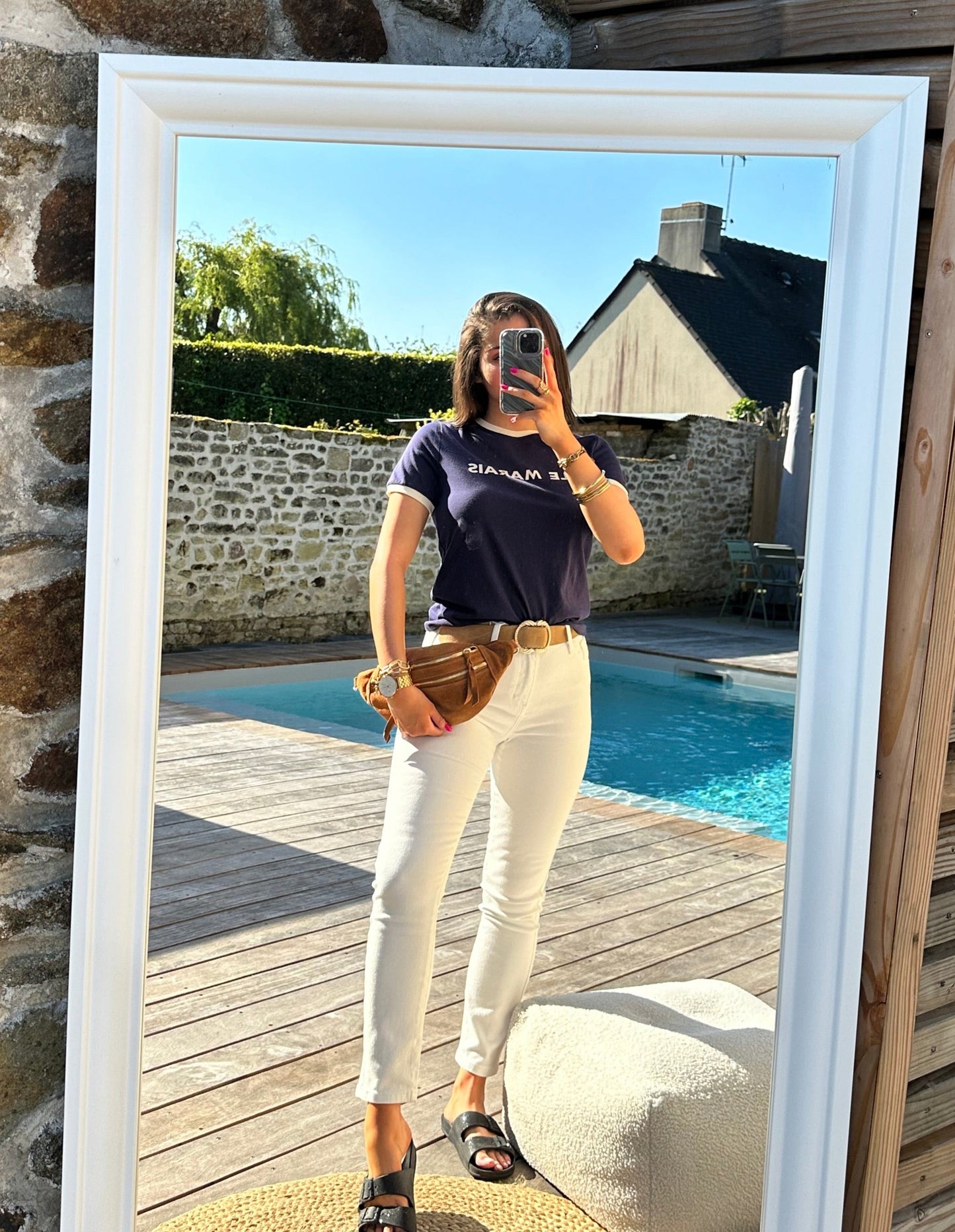 Tee shirt LE MARAIS bleu marine ALBANE