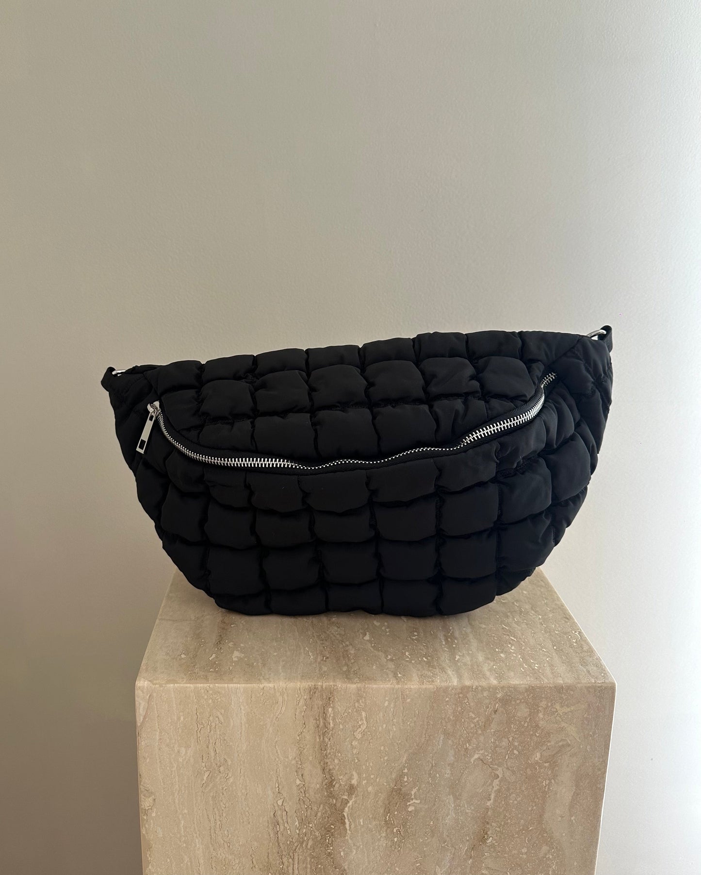 Sac matelassé noir LUNA