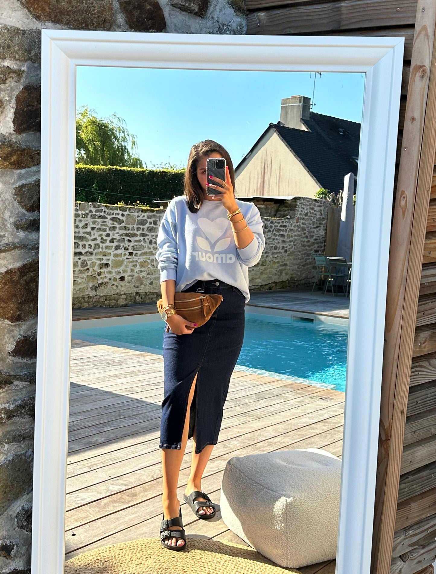 Jupe jean brut ARTEMISIA