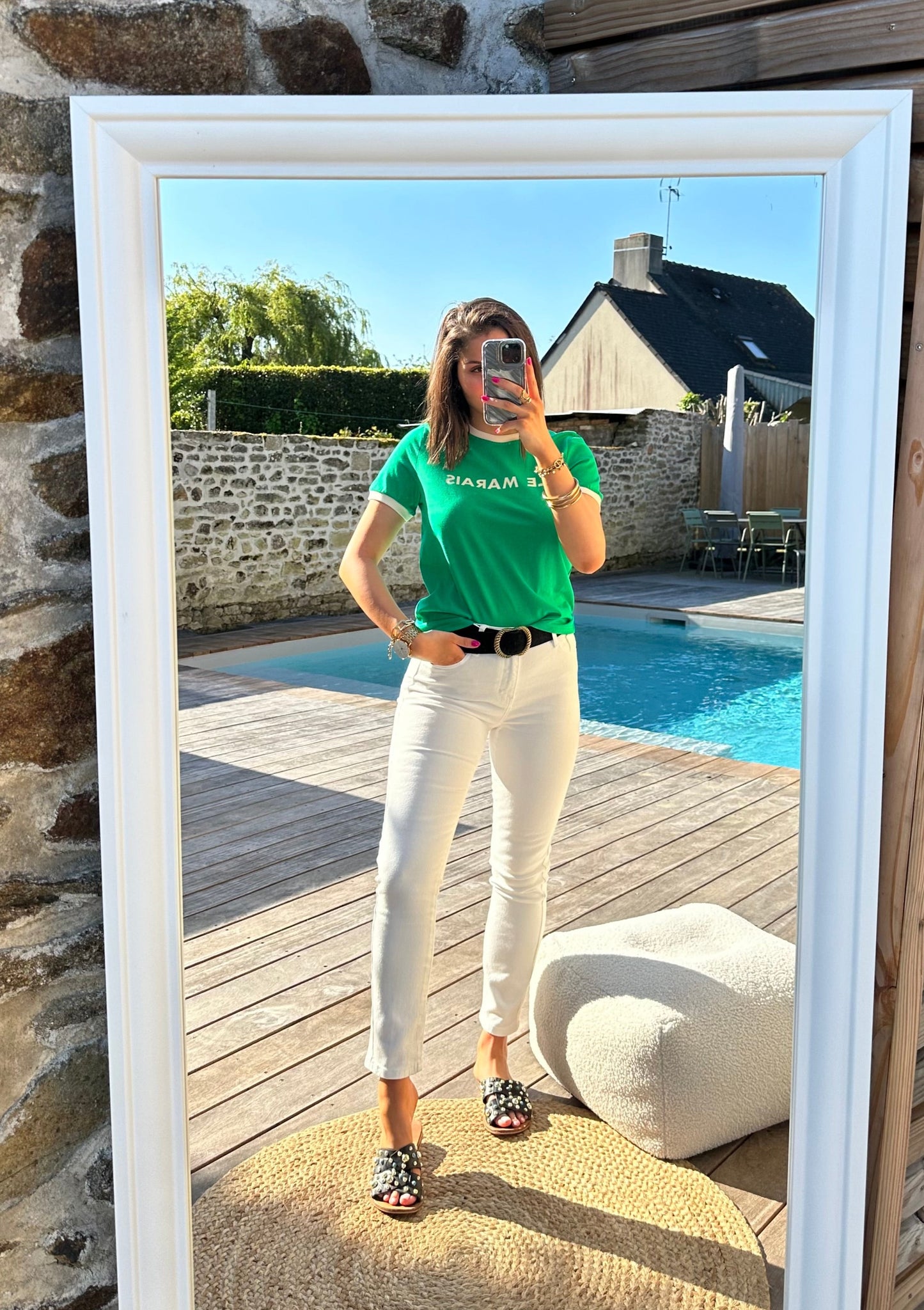 Tee shirt LE MARAIS vert ALBANE