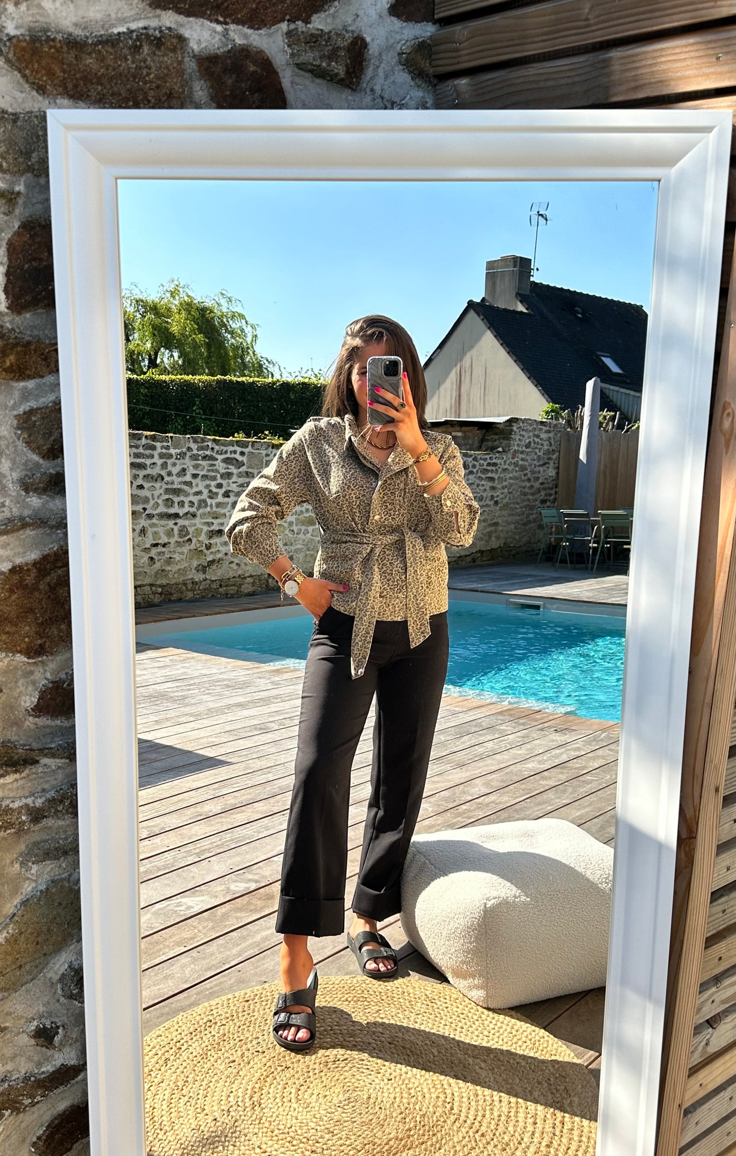 Veste léopard SANDRA