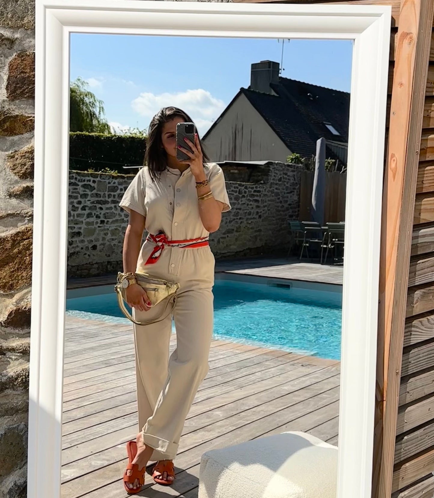 Combinaison coton sable LOLA