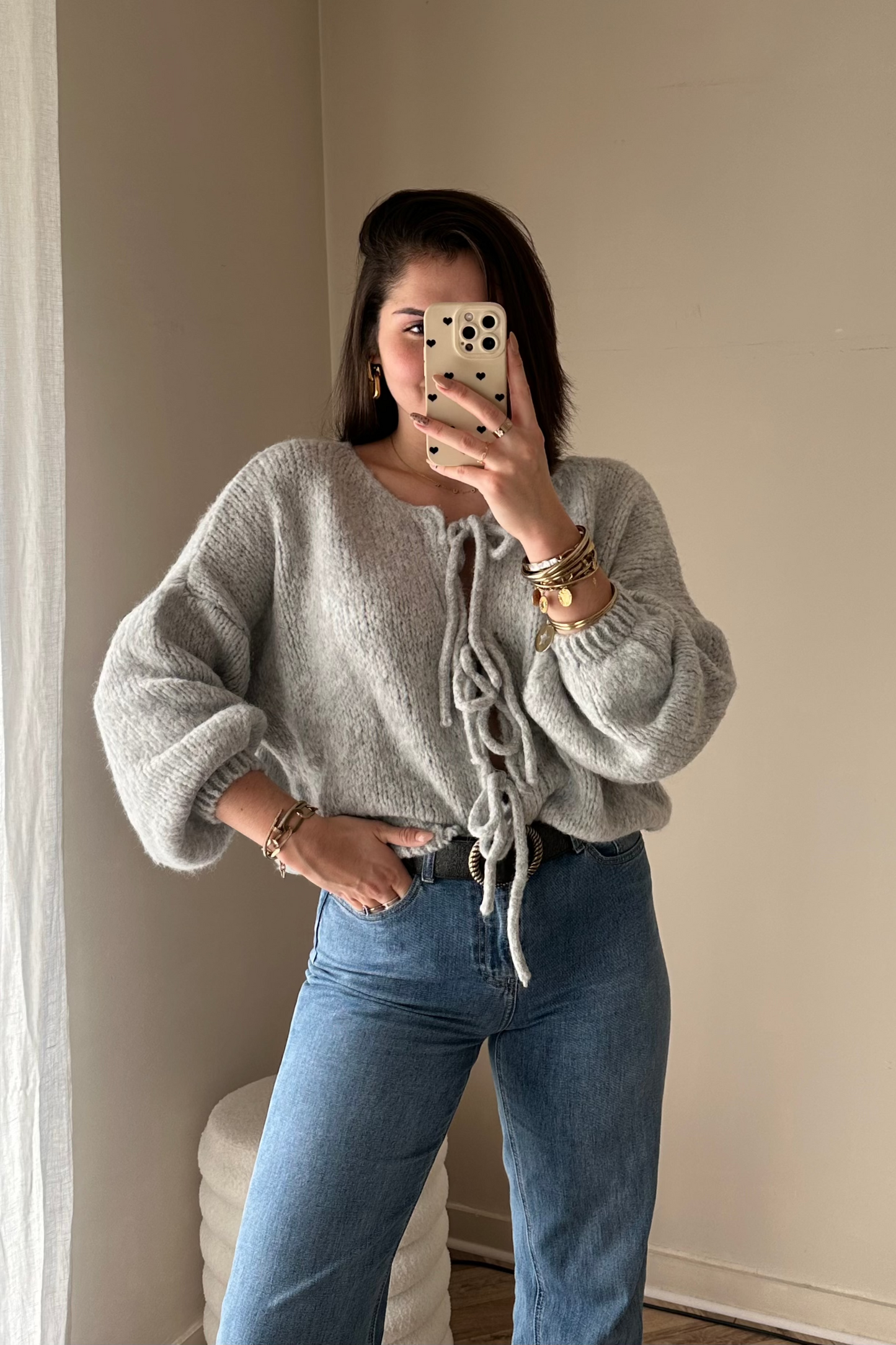 Gilet noeud gris SOA