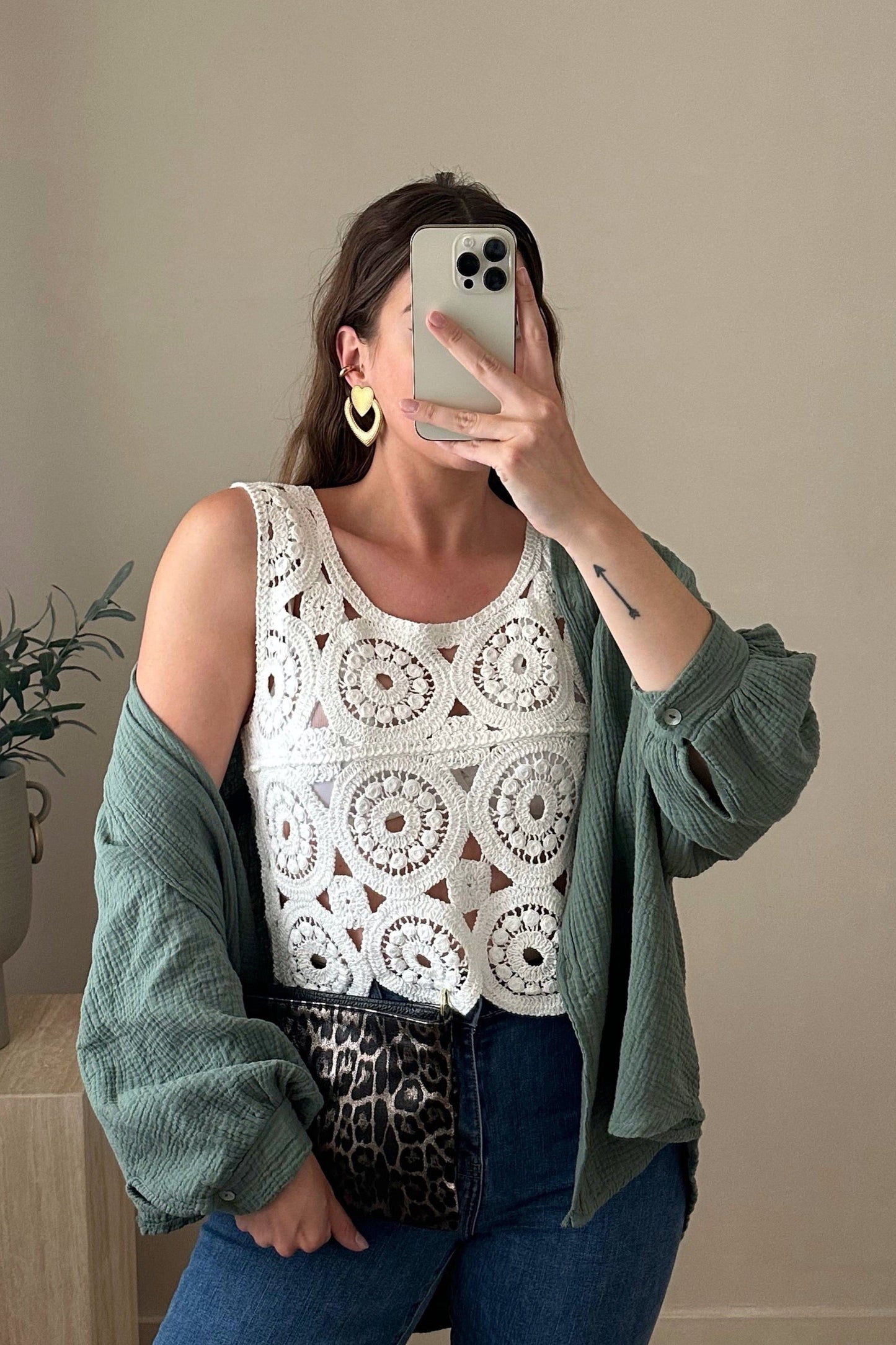 Débardeur crochet JADE