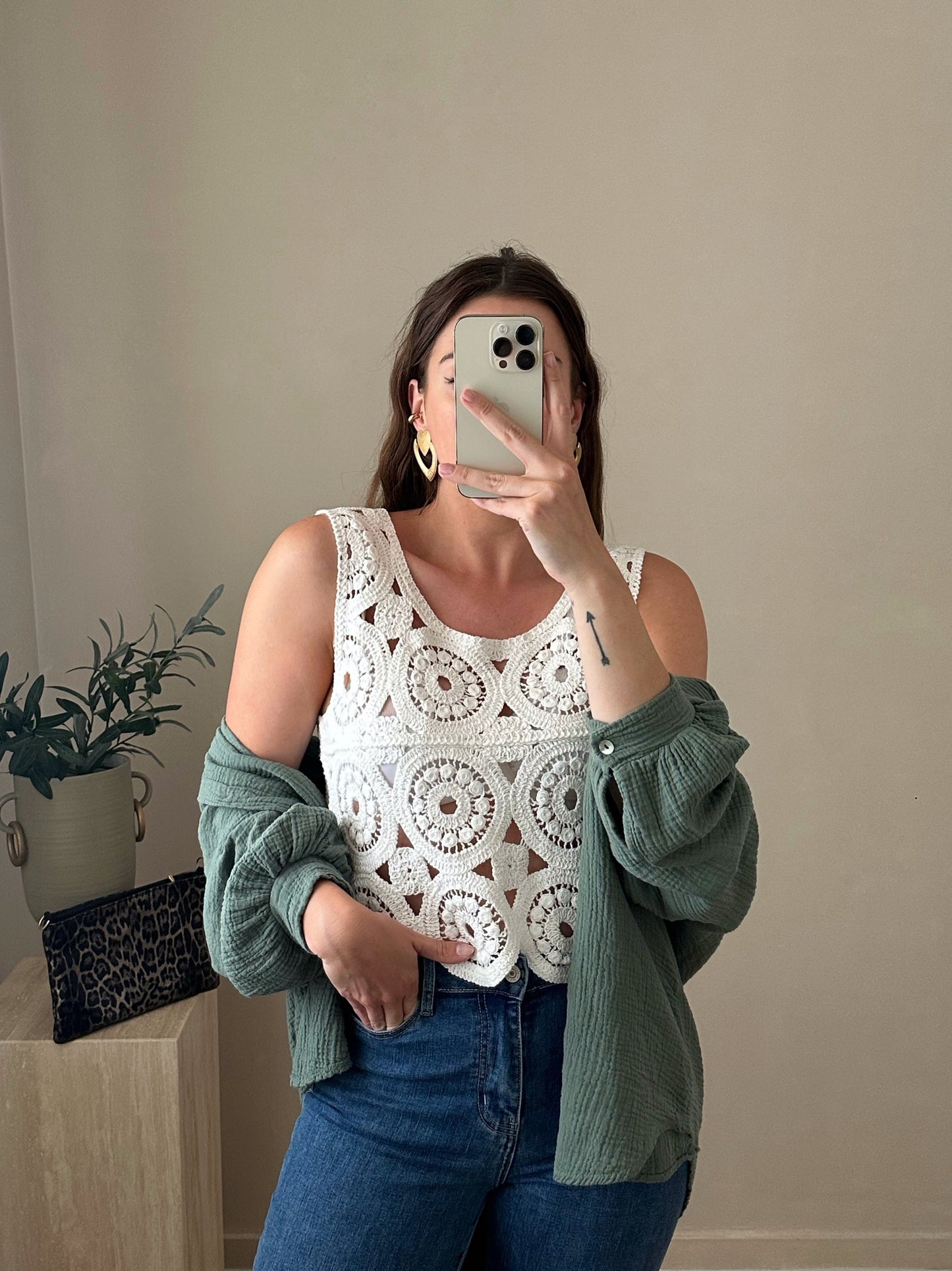 Débardeur crochet JADE