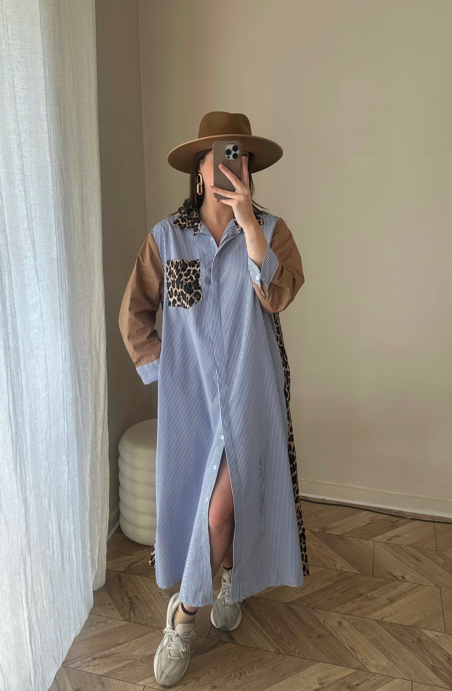 Robe rayée et léopard Stephie