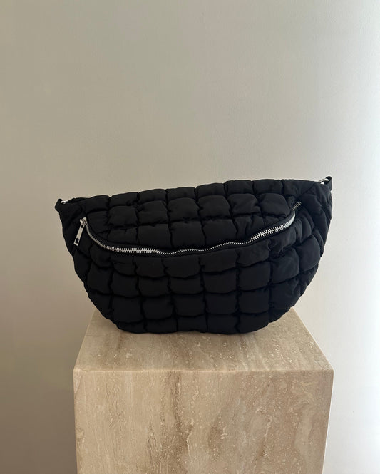 Sac matelassé noir LUNA