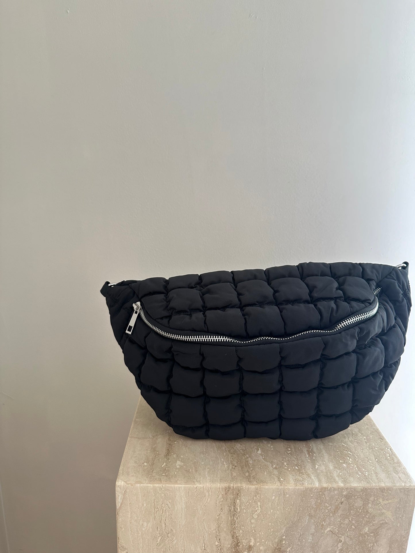 Sac matelassé noir LUNA