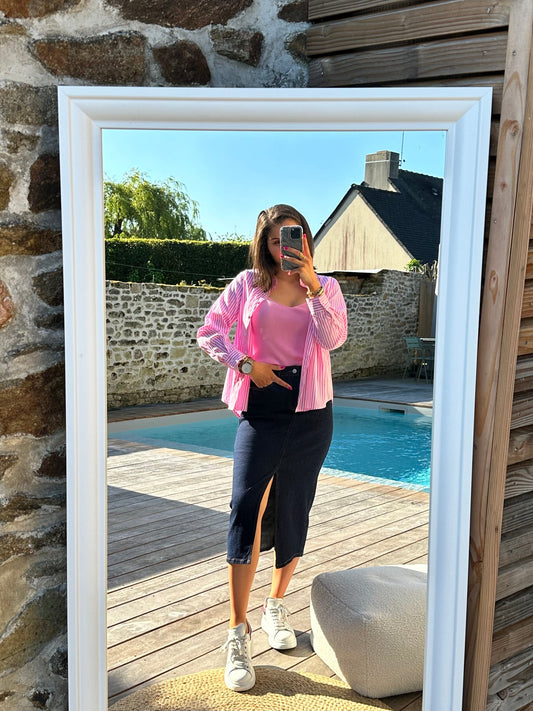 Débardeur maille rose JOY