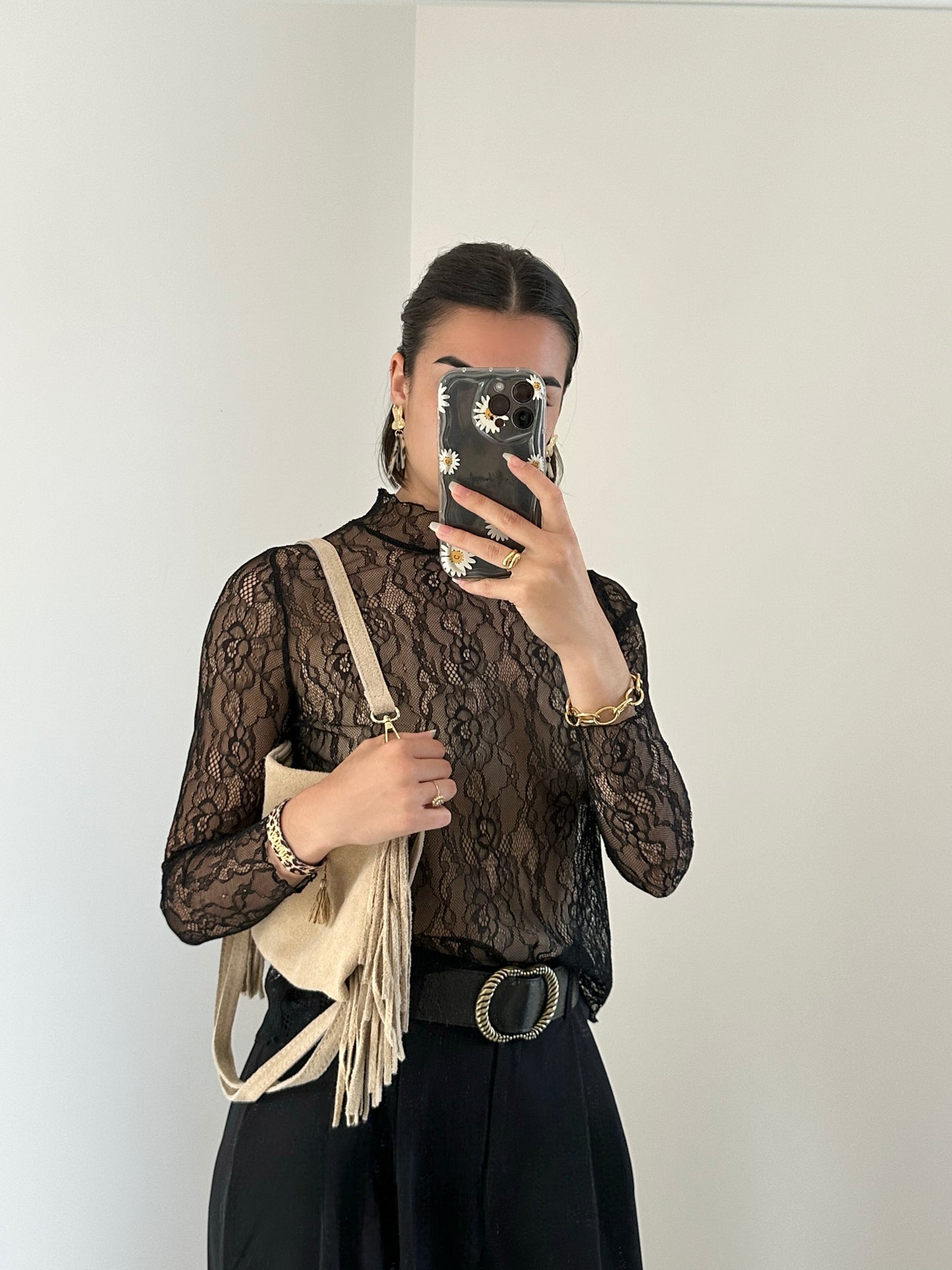 Haut dentelle noir ZOÉ