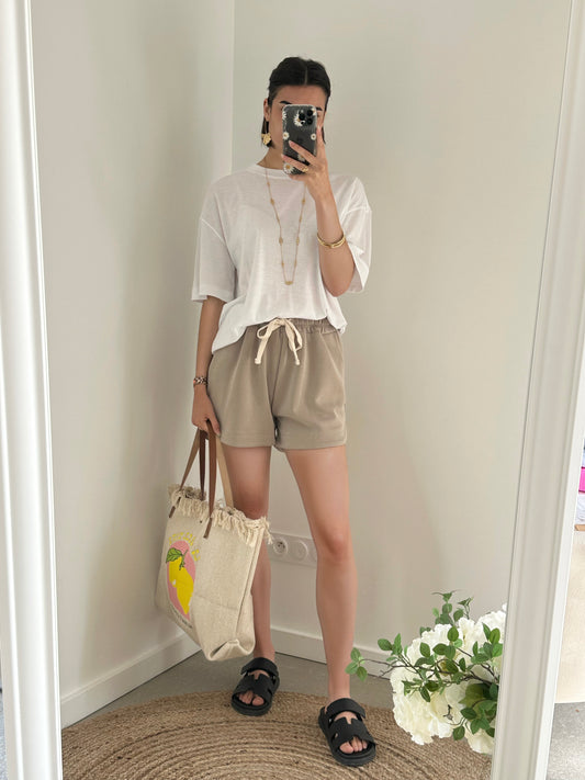 Short coton camel MAYA
