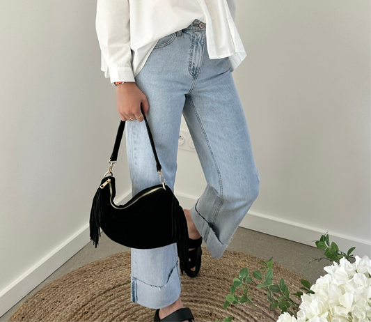Jeans ourlet effrangé ASTRID