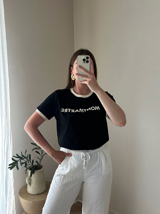 TEE shirt MONTMARTRE noir ALBANE