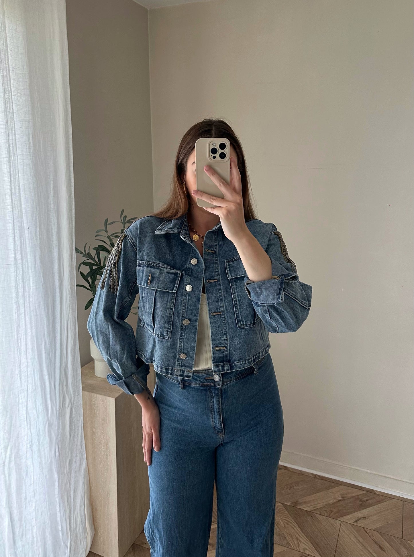 Veste courte jean Apolline